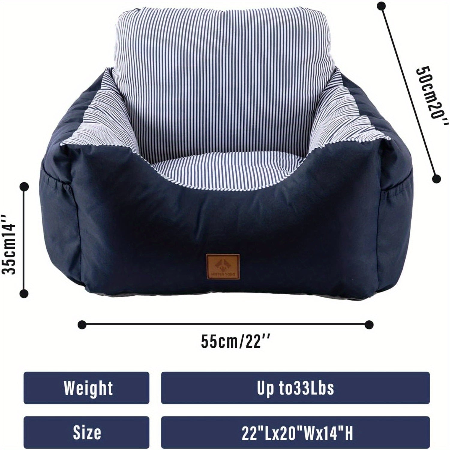 Kleiner Hundesitz für das Auto, waschbar und schmutzabweisend